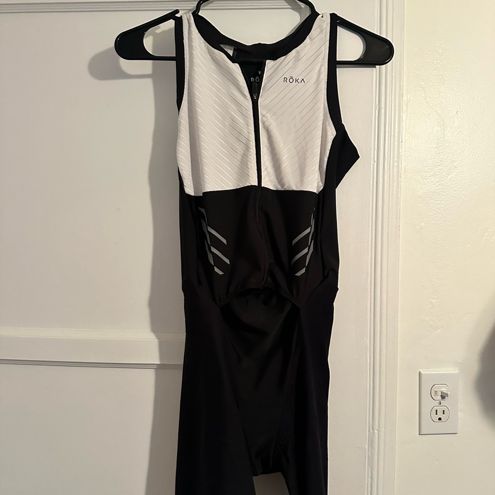 Roka Black and White Triathlon Suit